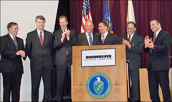 Photo of Governor Paterson and officials